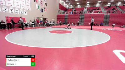 190 lbs Quarterfinal - Austin Reading, Crown Point vs Casey Engle, Lowell