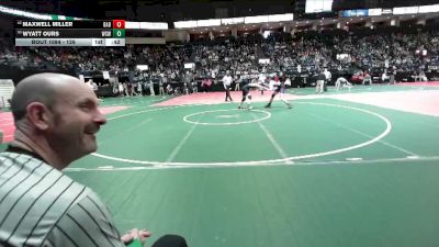 126 lbs Cons. Round 3 - Maxwell Miller, BAB1 vs Wyatt Ours, WSW1
