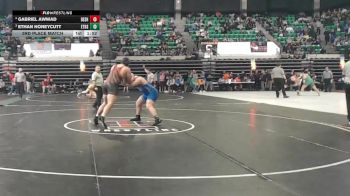 1A-4A 215 3rd Place Match - Ethan Honeycutt, Etowah High School vs Gabriel Awwad, Deshler