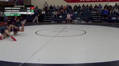 141 lbs Semifinal - Ryker Maestas, Snow vs Andrew Gonzales, Colorado Northwestern CC