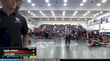 145 lbs Cons. Round 3 - Daniel Merrick, Canyon vs Avian Singh, Team Jackrabbits