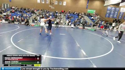 145+ Cons. Round 1 - Hugo Hernandez, Roy Wrestling Club vs David Chavez, Fremont Wrestling Club