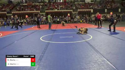 58 lbs Champ. Round 1 - Bo Martin, Darkhorse Wrestling Club vs Milo Marks, Glasgow Wrestling Club