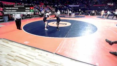 1A 215 lbs Champ. Round 1 - Kaleb Abney, Chicago (Phoenix Military Academy) vs Keller Stocks, Mt. Zion