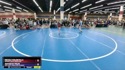 124 lbs Cons. Round 2 - Nicole Soldevilla, Borger Youth Wrestling vs Naydean Miles, NXT Level Wrestling Academy