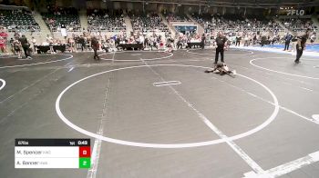 67 lbs Quarterfinal - Maddix Spencer, Keystone Wrestling Club vs AnTerryo Banner, HURRICANE WRESTLING ACADEMY