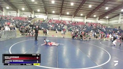 95 lbs Round 1 - Kiya Levesque, Montana vs Amayah Barragan, Nevada