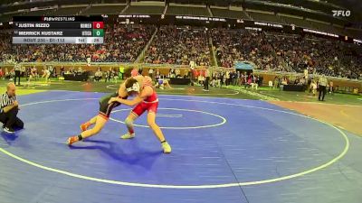 D1-113 lbs Cons. Round 2 - Merrick Kustarz, Utica HS vs Justin Rizzo, Romeo HS