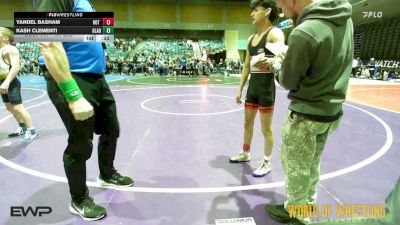 101 lbs Consolation - Yandel Basham, Hot Shots Wrestling vs Kash Clementi, Gladiator Academy