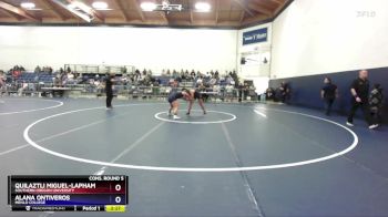 160 lbs Cons. Round 5 - Alana Ontiveros, Menlo College vs Quilaztli Miguel-Lapham, Southern Oregon University