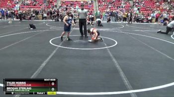 120 lbs Round 1 - Tyler Morris, El Dorado Wrestling Club vs Brogan Sterling, Chanute Wrestling Club