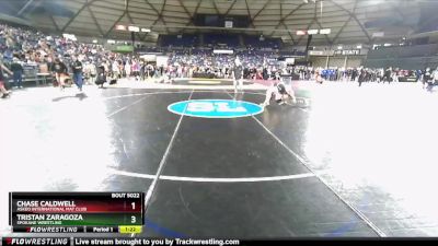 132 lbs Quarterfinal - Chase Caldwell, Askeo International Mat Club vs Tristan Zaragoza, Spokane Wrestling