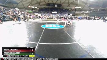 132 lbs Quarterfinal - Chase Caldwell, Askeo International Mat Club vs Tristan Zaragoza, Spokane Wrestling