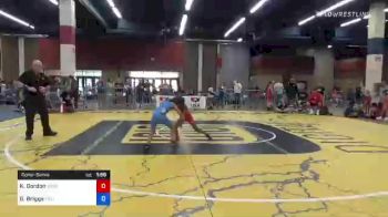 60 lbs Consolation - KaiMonie Gordon, Nebraska vs Gwen Briggs, California Grapplers