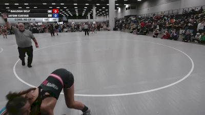 115 lbs Cons. Rd Of 16 - Baileigh Self, Collinsville Wrestling Club vs Jaydin Cuevas, Betterman Elite Wrestling