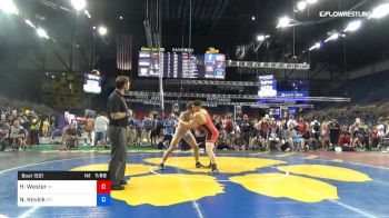 182 lbs Cons 16 #2 - Hayden Wester, Indiana vs Noah Kovick, Montana
