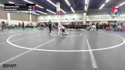 138 lbs Quarterfinal - Trevin Williams, Ryse Wrestling Club vs Waylon Gray, Cowboy/Cowgirl Wrestling Club