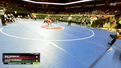 106 Class 2 lbs Cons. Round 2 - Lucas Mcmenemy, Clinton vs Dax Weinbaum, St. James