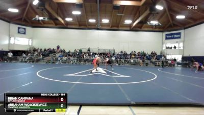 184 lbs Cons. Round 2 - Brian Campana, Skyline College vs Abraham Wojcikiewicz, Stanford University