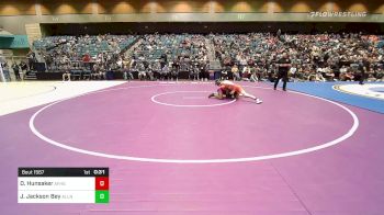 126 lbs Consi Of 4 - Dallan Hunsaker, American Fork vs Javin Jackson Bey, Allen - B