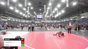 57 lbs Quarterfinal - Aaliyah Gutierrez, Pomona Elite vs Greysen Seim, Douglas WC