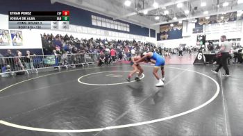 138 lbs Cons. Round 3 - Ethan Perez, Cypress vs Josiah De Alba, Bishop Amat