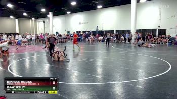 126 lbs Round 1 (8 Team) - Brandon Higgins, Camden Outsiders The Greasers vs Isaak Skelly, Ohio Titan Gold