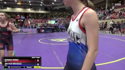 100 lbs Quarterfinal - Kyrian Perez, OK vs Peyton Brazzle, KS