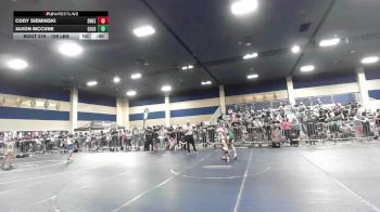 109 lbs Consi Of 4 - Cody Sieminski, Sweet Home vs Jaxon McCune, Gold Rush Wr Ac
