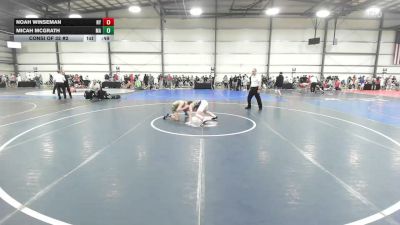 100 lbs Consi Of 32 #2 - Noah Winseman, NY vs Micah Mcgrath, MA