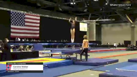 Caroline Walker - Double Mini Trampoline, Eagle Gymnastics TX - 2021 USA Gymnastics Championships