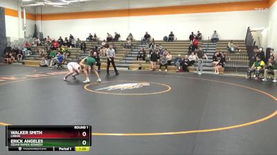 175-185 lbs Round 1 - Erick Angeles, Cedar Rapids Kennedy vs Walker Smith, Lisbon