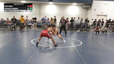 144 lbs Round Of 64 - Nick Meza, AZ vs Michael Romero, CA
