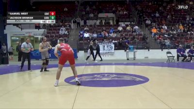 197 lbs Quarterfinal - Samuel West, Central vs Jackson Brinker, Cornell College