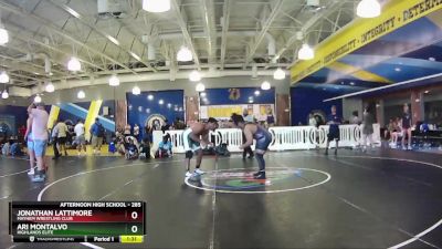 285 lbs Semifinal - Ari Montalvo, Highlands Elite vs Jonathan Lattimore, Mayhem Wrestling Club