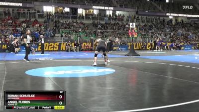 141 lbs Champ. Round 1 - Angel Flores, Adams St. vs Ronan Schuelke, McKendree