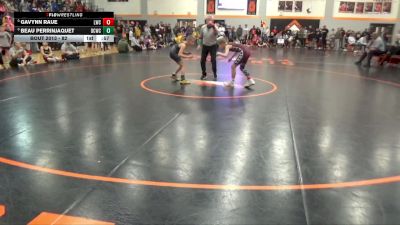 82 lbs Champ. Round 1 - Gavynn Raue, Lynx Wrestling Club vs Beau Perrinjaquet, Delaware County Wrestling Club