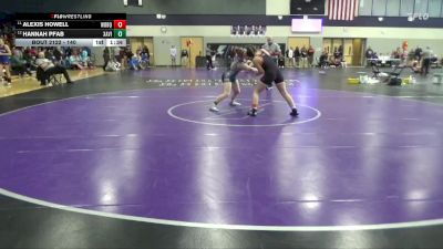 140 lbs Cons. Round 2 - Alexis Howell, Western Dubuque vs Hannah Pfab, Xavier