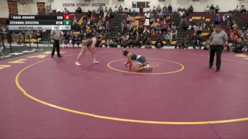 155 lbs 1st Place Match - Julia Araujo, Bismarck High School vs Ciyanna Okocha, Wyoming Seminary