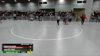 67 lbs Champ. Round 3 - Hunter Marx, 605Grapplers Wrestling Club vs Kingston Reed, Threestyle Wrestling Of Oklahoma