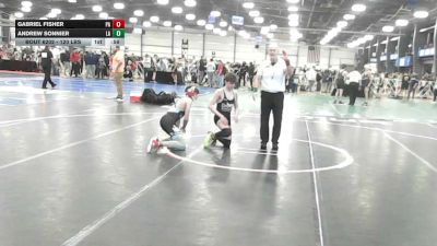 120 lbs Consi Of 64 #2 - Gabriel Fisher, PA vs Andrew Sonnier, LA