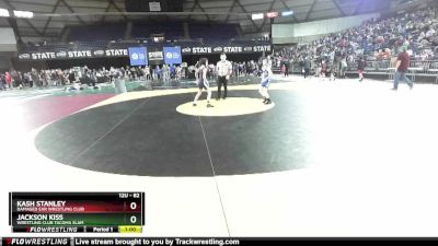 82 lbs Champ. Round 1 - Kash Stanley, Damaged Ear Wrestling Club vs Jackson Kiss, Wrestling Club Tacoma Slam