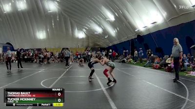 96 lbs Round 1 (6 Team) - Tucker McKinney, FORGE vs Thomas Bault, Crossroads Wrestling