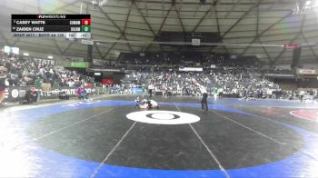 Boys 4A 126 lbs Cons. Round 4 - Zaiden Cruz, Skyline vs Casey Watts, Sumner