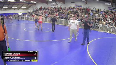 215 lbs Champ. Round 2 - Charles Vickers, McDaniel High School vs Amin Qouchbane, Barlow Mat Club (DBA Barlow Wr