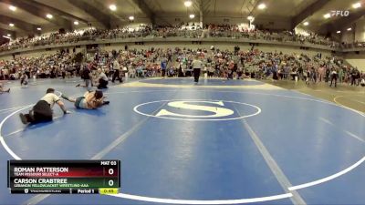 80 lbs Champ. Round 2 - Roman Patterson, Team Missouri Select-A vs Carson Crabtree, Lebanon Yellowjacket Wrestling-AAA 