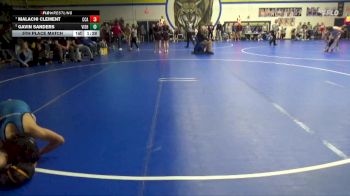 126 lbs 5th Place Match - Malachi Clement, Clear Creek-Amana vs Gavin Sanders, Vinton-Shellsburg