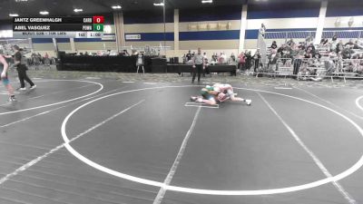 106 lbs Quarterfinal - Jantz Greenhalgh, Carbon WC vs Abel Vasquez, Poway Elite