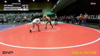 200 lbs Round Of 16 - Matt Grunig, Mountain View ID vs Jackson Jackson Barron, Umpqua Wrestling Club