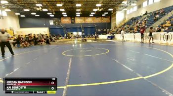 132 lbs Round 6 (8 Team) - Jordan Harrison, Braves WC vs Kai Benedetti, Wellington